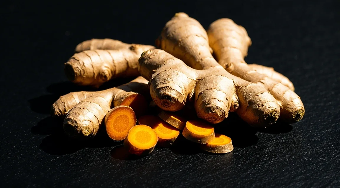 Turmeric and Ginger roots